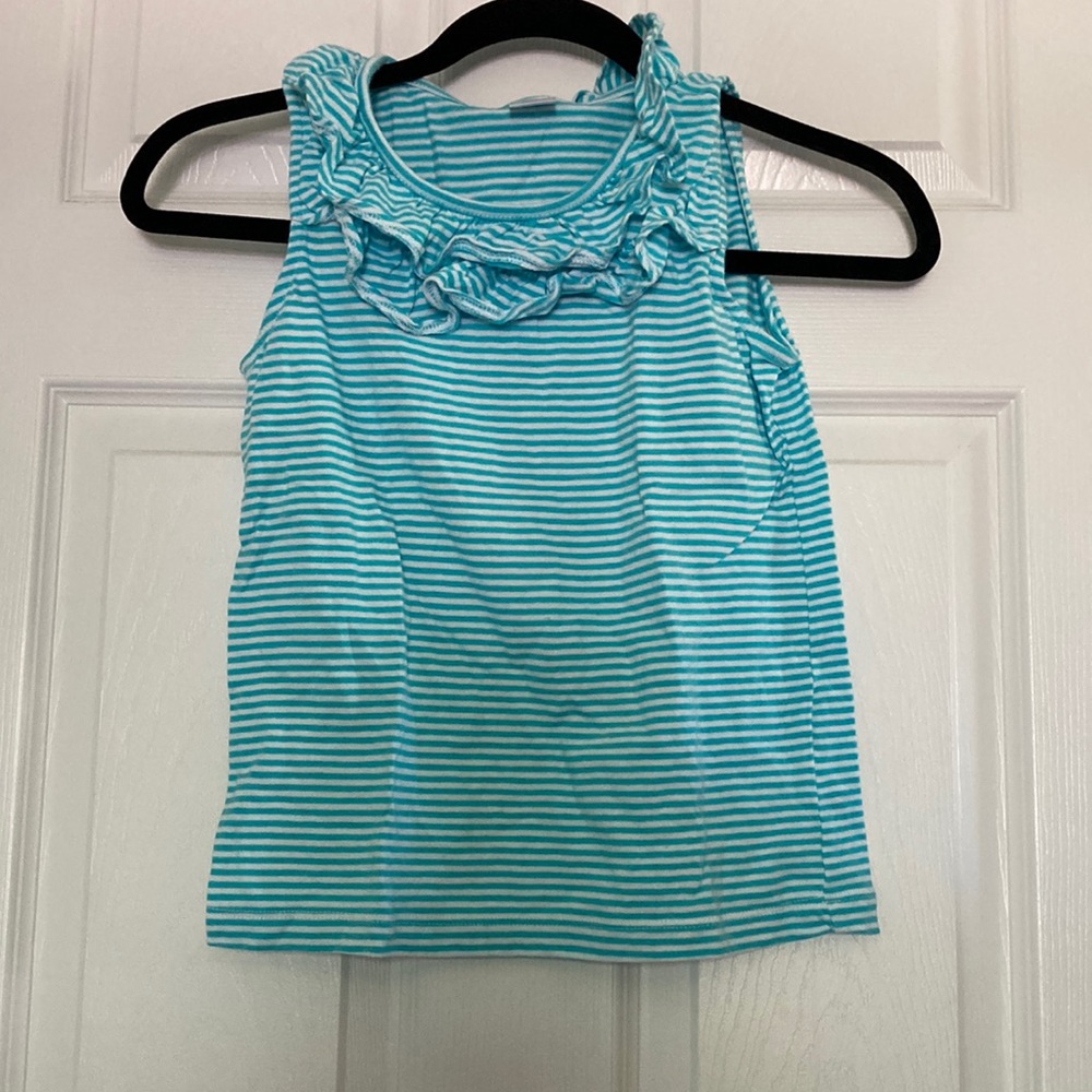 Gymboree Blue and White Striped Tank Top | Kids Size L (10-12)